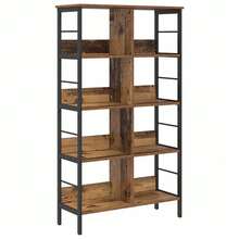 vidaXL Étagère Bois Ancien 82 x 32 x 144,5 cm Bois d'ingénierie - Tabac - Voir 2