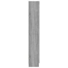 vidaXL Armadio da vetrina Sonoma grigio 82,5x30,5x185 cm Legno ingénierie - Grigio - Visualizzare 4