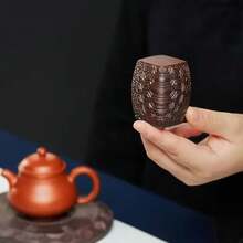 Soporte de cubierta de tortuga de arcilla púrpura Yixing paraé, puede elevar adornos de mesa, escultura de juego deé, armadura rica - 1 pieza - Ver 6