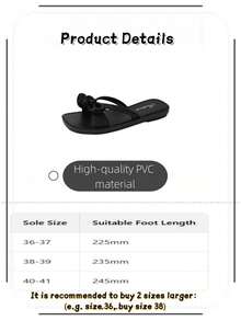 Sandalias planas para mujer, nuevas zapatos de moda para otoño, sandalias blancas con perlas, sandalias negras con lazo de tela, sandalias negras simples y versátiles de punta cuadrada, sandalias de mujer de suela blanda y punta abierta, chanclas casuales de verano para mujer, sandalias para uso en exteriores y playa con decoración de lazo de tela para mujer, zapatos elegantes de promoción de verano para mujer, sandalias de viaje y vacaciones para mujer, chanclas de mujer, sandalias de mujer, sandalias negras para mujer (los zapatos son 2 tallas talla grande pequeños) - Negro - Ver 4