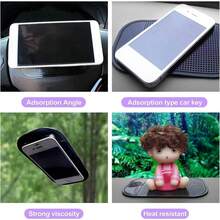 Non-Slip Gel Dashboard Sticky Pads Car - Multi-Function Mat Anti-Slip Pad Grip Mount, Washable Reusable Dash Pad - Default - View 6