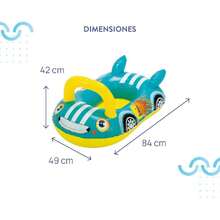 Inflable, Flotador para Piscina para niños y Adultos,39508549 - Azul y blanco - Ver 6