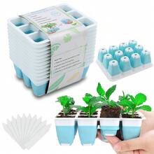 Seed Starting Tray, Multi-Purpose Seed Starting Kit -Seed Starting Tray With Flexible Pop-Up Unit -Easy To Transplant, With Optimal Drainage Holes, Perfect For Seedlings