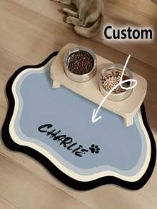 Customizable Non-Slip Pet Mat For Cats & Dogs - Quick-Dry, Water Absorbent, Personalized With Pet'S Name, Nordic Style Floor Mat For Indoor Use, Pet Mat For Floor, Playful Pet Design, Durable Pet Mat - Multicolor - View 11