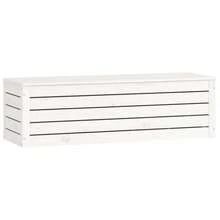 vidaXL Camera da letto Bianca 109x36,5x33 cm Legno massiccio in legno - Bianco - Visualizzare 5