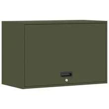 vidaXL Armoire murale pour garage Vert olive 80 x 40 x 53 cm - Vert olive - Voir 2