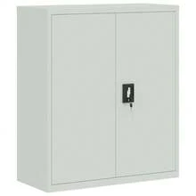 vidaXL Classeur grigio chiaro 90x40x145 cm acciaio - Grigio - Visualizzare 7