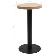 vidaXL Tavolo da bistrot Marrone Chiaro 40 cm MDF - Castano - Visualizzare 5