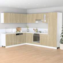vidaXL Armario suspendido "Lyon" Chêne Sonoma 80 x 31 x 60 cm madera de ingeniería - Marrón - Ver 3