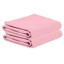 Paquete de 2 Sábanas Planas Cama Individual, Matrimonial Y King Microfibra - Rosa Individual - Ver 5