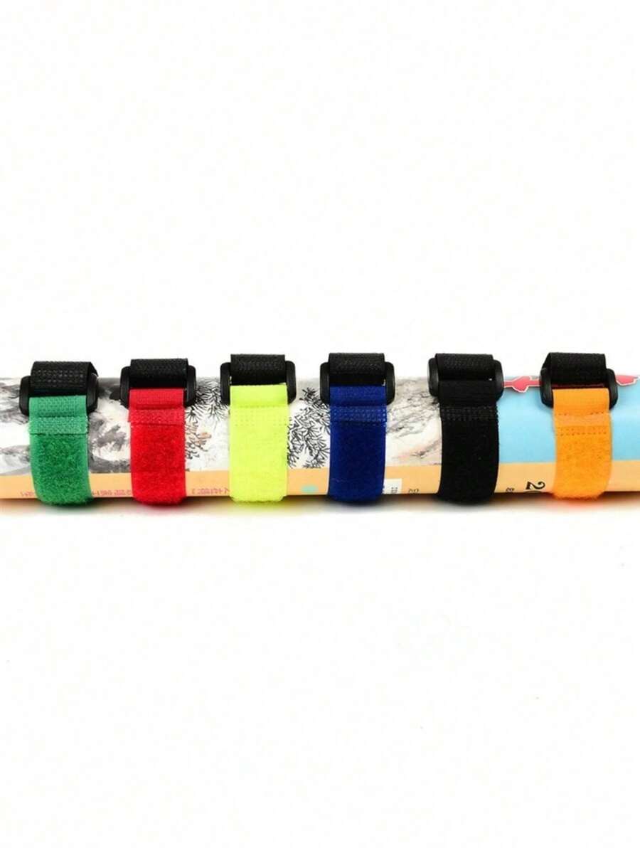 10条/套 魔术贴绑带 20*200mm 反向扣魔术贴绑带 开口扣魔术贴绑带 收纳瑜伽用品 反向扣尼龙魔术贴绑带 - 彩色 - 查看 1