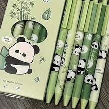 Panda Cute Design Fine Pointed Pen, High Value Ins Style, Durable Black Ink, Simple & Elegant, Ideal For, Gift For Her, Panda Gifts,Large-Capacity Multi-Layer Pencil Case,Back To School Supplie Essentials Office Supplies Valentine's Day Gifts