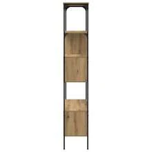 vidaXL Bibliothèque Chêne artisanal 76 x 33 x 188,5 cm - Tabac - Voir 6