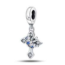 925 Pure Silver Pendant Collection - Cross Pendant, Cross Pink Zirconia Pendant, Crown Cross Pendant, Mysterious Purple Classical Cross Pendant, Eternal Cross Pendant, Heart-Shaped Zirconia Cross Pendant, Shining Cross Pendant, Horseshoe Cross Pendant - Multicolor - View 19