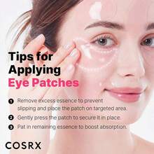 COSRX Pink Peptides Collagen Hydrogel Eye Patch For Puffy Eyes And Dark Circles, Under Eye Mask, 60 Under Eye Patches, Korean Skin Care - 1pcs - View 7
