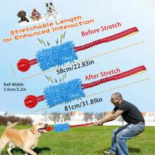 1pc Dog Chew Toy, Outdoor Interactive Toy, Puppy Training Toy, Funny Dog Squeaky Toy - Multicolor - View 2