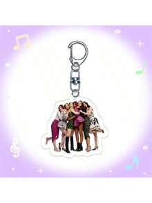 KATSEYE 钥匙扣，Sophia、Lara、Chanelle、Daniela、Yoonchae、Manon，新专辑及歌曲，Kpop粉丝周边，亚克力2D钥匙扣，演唱会应援灯周边，圣诞礼物，小礼物，收藏品 - 彩色 - 查看 11