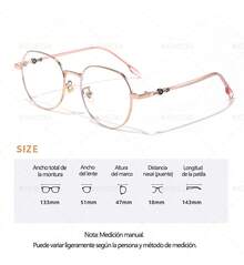 TendenciaLentes Anti Luz Azul , Computadora Descanso Gafas ModaCalidad premium - Plateado - Ver 5