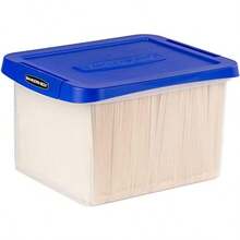 Heavy Duty Plastic File Storage Box With Hanging Rails Letter/Legal 1 Pack 0086205 - Clear - View 2