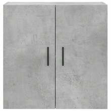 vidaXL Armoire murale gris béton 60x31x60 cm ingénierie du bois - Gris - Voir 5
