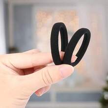 100pcs Black Elastic Hair Ties - No Damage, Comfortable Rubber Bands For Thick Ponytails, Elegant And Cute, Non-Slip Design, Suitable For All Occasions,Hair Bobbles ,Gym Sport Outfit, Perfect Valentine's Day Gift, Christmas Gifts - Black - View 7