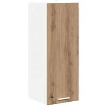 vidaXL Armoire suspendue Chêne Artisan et Blanc 30 x 31 x 80 cm - Tabac - Voir 2
