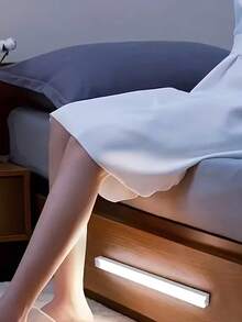 3.93", 7.87", 11.81", 19.68" Rechargeable Rectangular Lamp, 3 Lighting Modes, Auto Brightness Adjustment, Magnetic Cabinet/Wardrobe, Charging Night Light, LED Smart Motion Sensor Light Strip For Wardrobe, Bedroom, Dorm, Wine Cabinet Lighting, Small Night Light - Multicolor - View 7