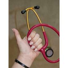 Estetoscopio médico de doble cara de uso general, diseño elegante, apto para profesionales. - Rosa roja - Ver 3