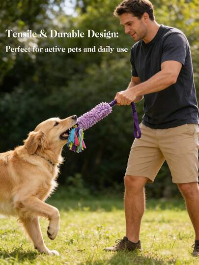 1 Pack Assorted Squeaky Dog Chew Toys - Durable Tear-Resistant & Teeth-Cleaning Toys, Ideal For Large Dogs, Great For Training & Everyday Play, Plush Dog Toys, Perfect For Valentine's Day Pet Events