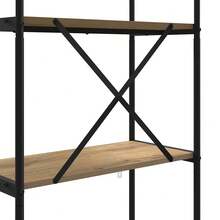 vidaXL Étagère Chêne artesanal 80 x 30 x 146 cm Bois d'ingénierie - Castanho - Ver 9