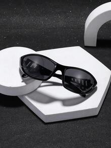 1 PC Men's Wrap Sports Glasses Lightweight Frame Comfortable To Wear For Stay Stable While Exercising With Glasses Box - Multicolor - View 9