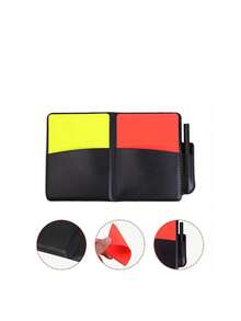 一套专业足球裁判装备 - 红黄牌、哨子、边线旗、边裁旗、足球训练及比赛装备 - 彩色 - 查看 7