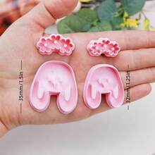 1/2/4/21件套复活节主题软陶切割模具 – 可爱兔子胡萝卜彩蛋工艺工具，适用于DIY耳环、首饰吊坠和节日手工饰品