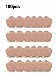50/100片蓖麻油贴片，方便舒适，易于携带，吸水性强，适合所有人群，自粘式腹部贴片，可用于日常、居家、旅行，不含蓖麻油，1片装