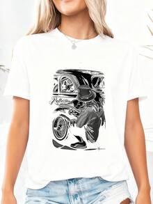 Gonzales Men'S Reflections Lowrider Skull DGA Art T Shirt - 白色3 - 查看 1