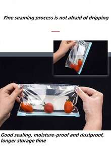 60pcs/Pack Self-Sealing Food Storage Bags, Thick Reusable Freezer Bags, Suitable For Refrigerator & Microwave, Ideal For Food Storage, Provides 45/25/30/20/15/10/1 Piece Assorted Combinations - Multicolor - View 10