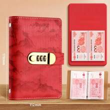 1 Product: Ink Wash Painting Cash Savings Book - A6-Sized Wallet-Style Money-Saving Notebook, Capable Of Storing Banknotes, Is A Popular Budget Record Book For Saving Purposes. - Multicolor - View 8
