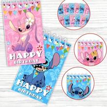 10/12pcs Disney Stitch Notebooks, Stitch Spiral Notebooks For Office Use, Cartoon Office Theme Diaries, Suitable For Students And Office Use, Back To School Gift, Birthday Party Gift, Christmas Gift, Christmas Stocking Stuffer, Christmas Present [Random Pattern Shipped] - Pink - View 4