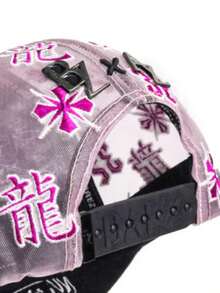 hats gorra maestro shifu AB'z Gorra Unitalla con Detalles de Grafiti y Espinas para Estilo Único y Versátil Diseño Moderno y Casual - Negro - Ver 4