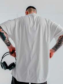 Oversized  T-Shirt – Fresh Unissex DTF Ref4436 - 白色 - 查看 2