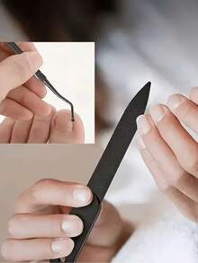 Black Stainless Steel Nail Tool Set - Nail Clippers, Nail Nippers, And Nail File With Nail Clipper - Classic Black Handle, Suitable For Men, Women, And Seniors - Multicolor - View 9