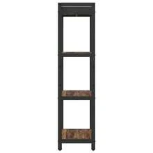 vidaXL Étagère Bois ancien 40 x 30 x 85 cm Bois d'ingénierie - Tabac - Voir 5