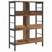 vidaXL Étagère Bois Ancien 82 x 32 x 112 cm Bois d'ingénierie - Tabac - Voir 7