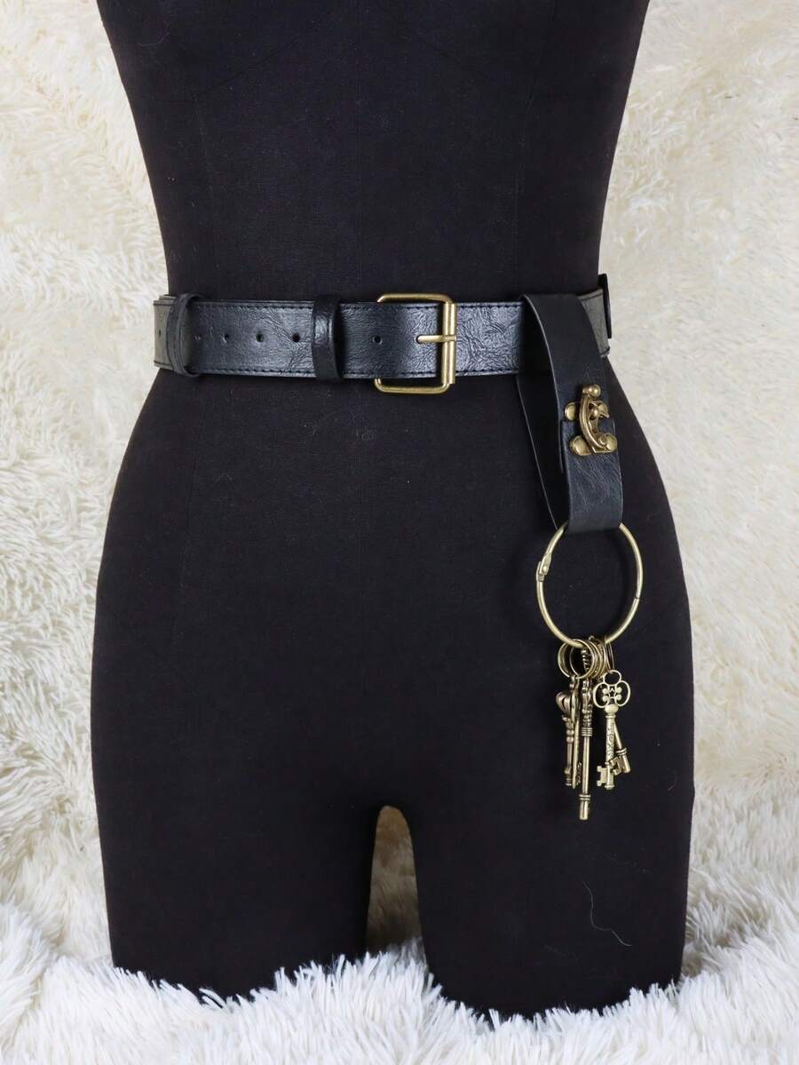 Bộ 2 túi đeo hông phong cách Steampunk thời Trung cổ, ví đựng điện thoại bằng da kiểu Viking, túi đeo hông du lịch phong cách cướp biển Steampunk, cỡ người lớn. - B - Xem 1