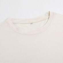 Women's Casual "PARKE" Letter Print Loose Pullover Sweatshirt, Encountering Lazy Fashion.2026 New Y2Y Style Casual Women's Sweatshirt - Versatile For Sports, Leisure, And Everyday Wear - 杏色 - 查看 5