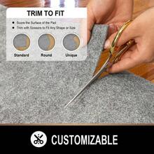 almohadillas para orejas de fieltro y goma de 1 8 pulgadas de grosor, 2 x 3 pies, agarre antideslizante para alfombras para mantener las alfombras en su lugar, almohadillas para orejas - 61 cm x 914 cm - Ver 5