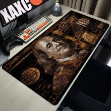 Money 100 Dollar Mouse Pad Gaming Mats Xxl Mousepad Speed Computer Tables Table Mat Deskpad Playmat Gamer Cabinet Deskmat Kawaii - ĐEN-2 - Xem 9
