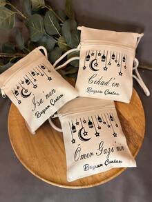 Personalized Name/Texts Chest Pouch | Bayram Kesesi. Personalized Eid Gift Bags With Name/Styles, Personalised Gift Sack. Ramadan Kareem Favor Bags, Eid Gifts, Ramadan Eid Bags, Ramadan Gifts, Ramadan Gift, Islamic Gifts, Eid Treat Bag, Gift For Eid, Drawstring Bag, Personalised Sack, Ramadan- Various Sizes Available - Chest Pouch! - View 6