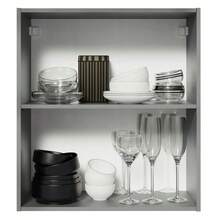 Gabinete Superior Cocina Madesa Nice 1 Puerta 60cm Gris 1 - Gris - Ver 4