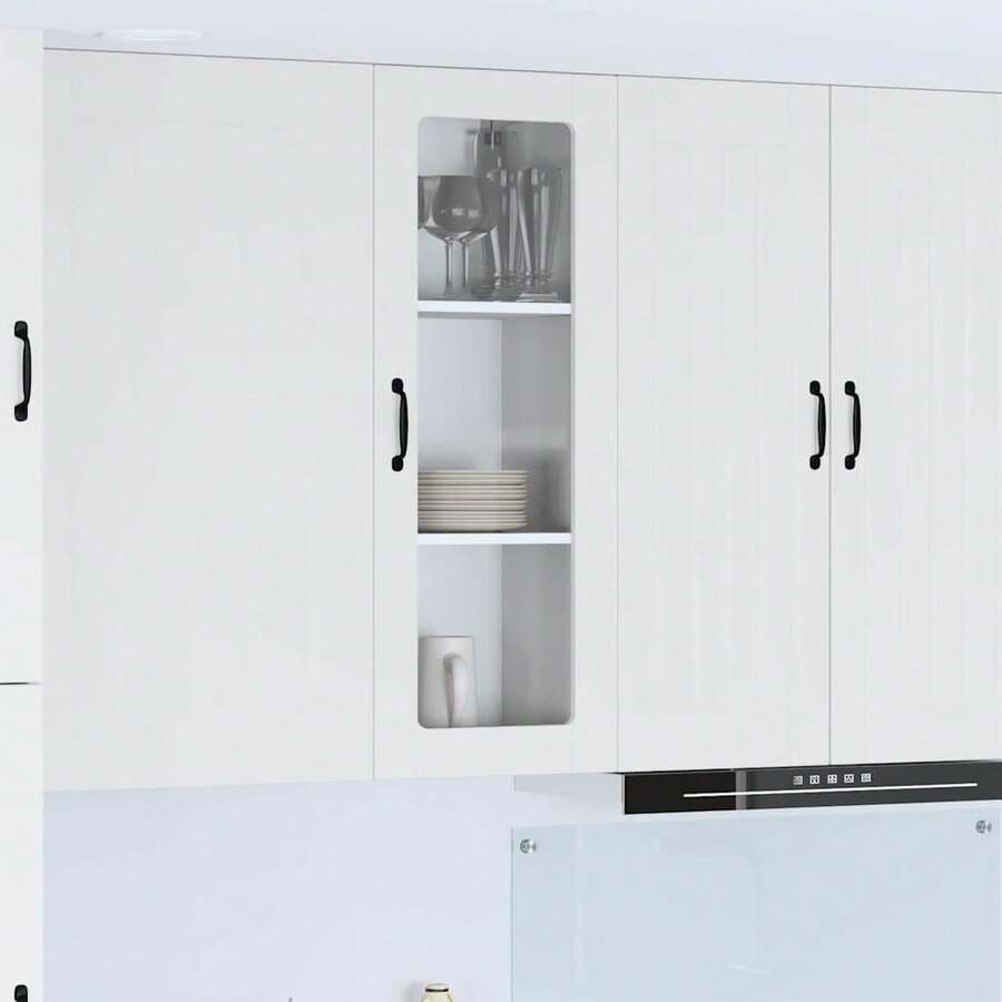 vidaXL Armario de cocina blanco 40 x 31 x 100 cm madera de ingeniería - Blanco - Ver 1
